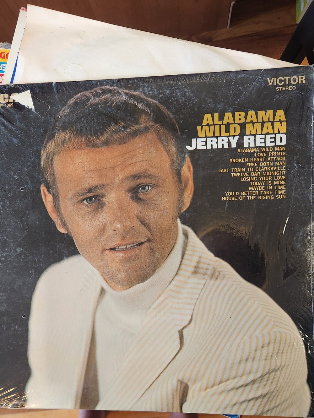 Jerry Reed "Alabama Wild Man" Vinyl Record - White Jacket